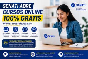 SENATI abre cursos online gratuitos con certificado